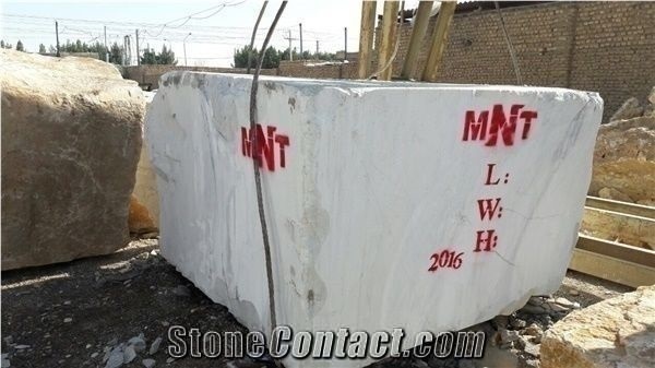 White Marble Blocks, Iran White Marble
