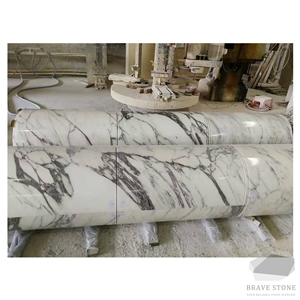 Arabescato Marble Column Pillar