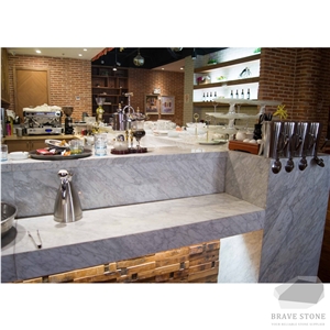 Carrara White Marble Vanity and Countertop