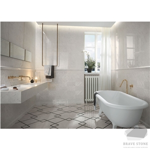 Carrara White Marble Vanity and Countertop