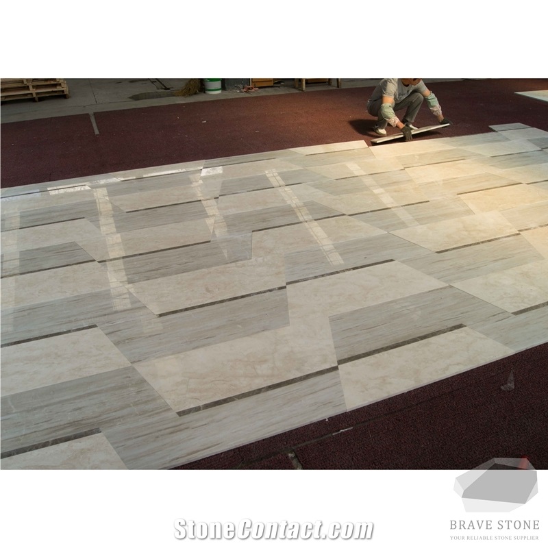 Eurasian Wood Grain Marble Tiles and Slabs