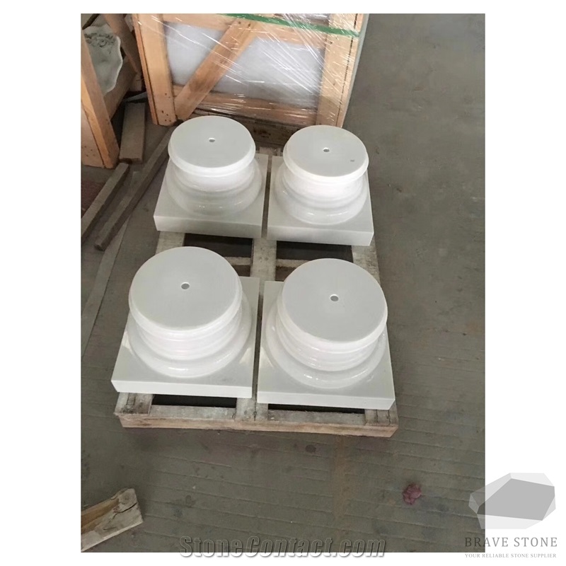 Han White Marble Column and Pillar