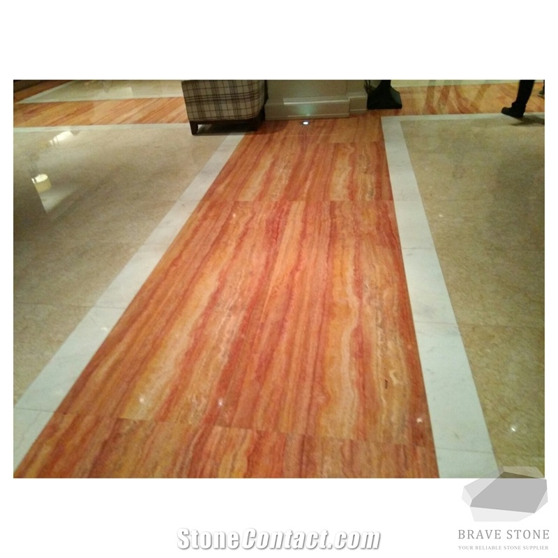 Iran Red Travertine Tiles