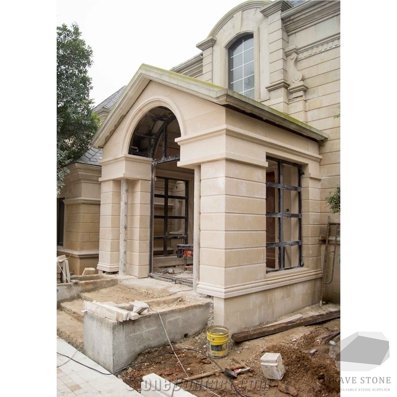New Jura Beige Marmo Limestone Column