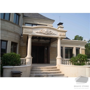 New Jura Beige Marmo Limestone Column