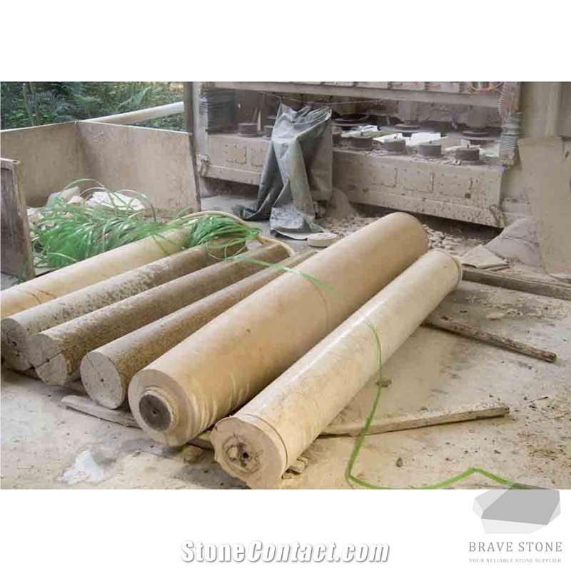 New Jura Beige Marmo Limestone Column