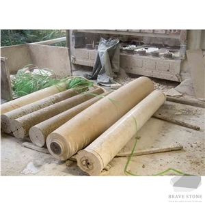 New Jura Beige Marmo Limestone Column