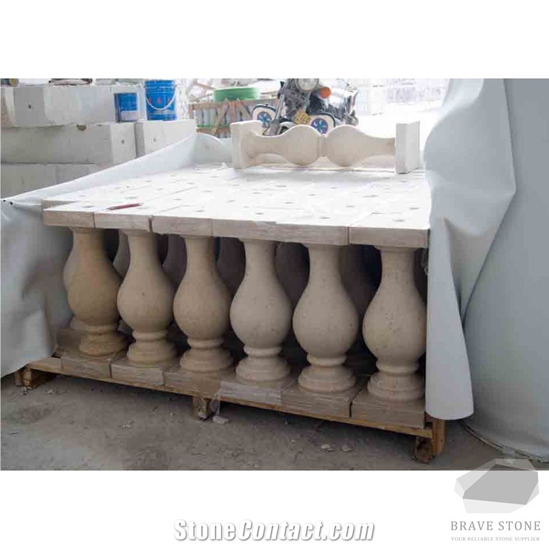 New Jura Beige Marmo Limestone Railing