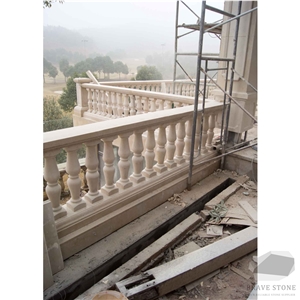 New Jura Beige Marmo Limestone Railing