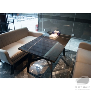 Noir Aziza Marble Tea Tables