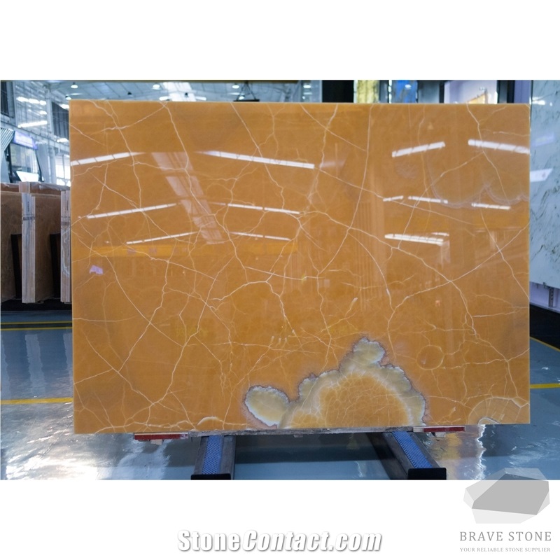 Orange Onyx Tiles and Slabs