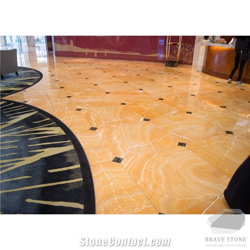 Orange Onyx Tiles and Slabs