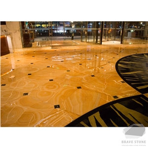 Orange Onyx Tiles and Slabs