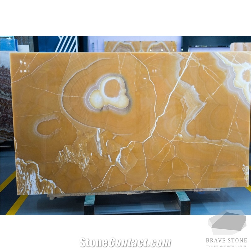 Orange Onyx Tiles and Slabs