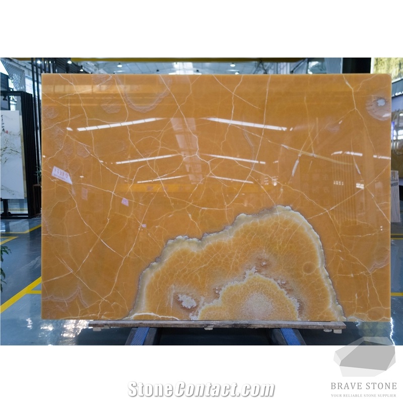 Orange Onyx Tiles and Slabs