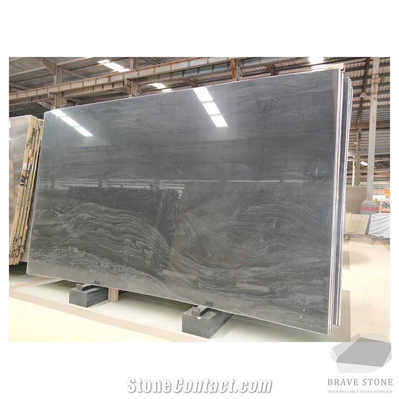 Piano Anthracite Black Granite Tiles and Slabs