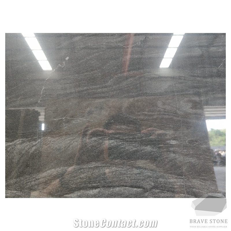 Piano Anthracite Black Granite Tiles and Slabs
