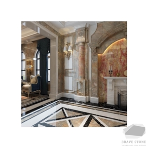 Van Gogh Emperor Marble Column Pillar
