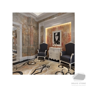 Van Gogh Emperor Marble Column Pillar
