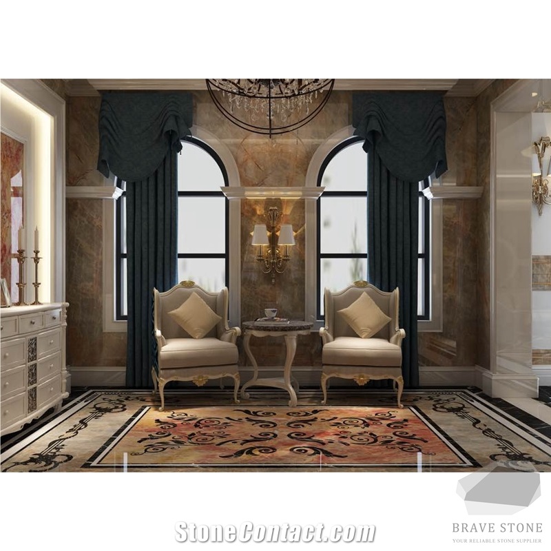 Van Gogh Emperor Marble Column Pillar