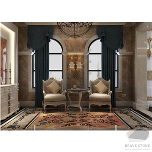 Van Gogh Emperor Marble Column Pillar