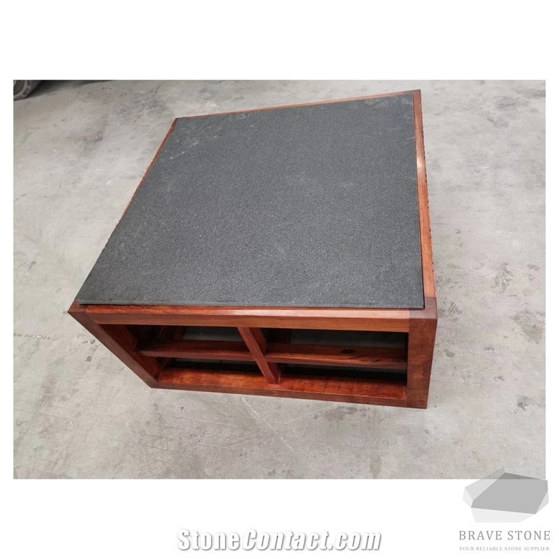Vietnam Black Basalt Countertop Vanity Top