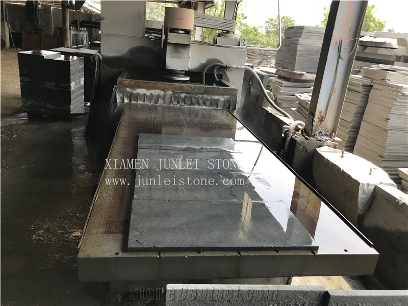 Honed Black Basalt/Black Hole Andesite Tile