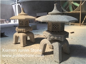 Stone Lamp/White Granite Japanese Lantern/Yellow Granite Lantern