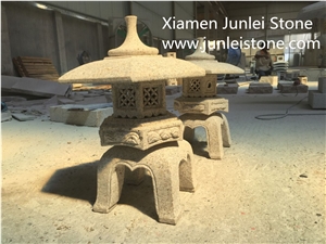 Stone Lamp/White Granite Japanese Lantern/Yellow Granite Lantern