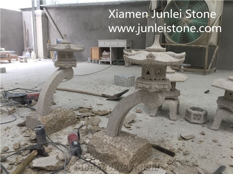 Stone Lamp/White Granite/Yellow Granite Lantern
