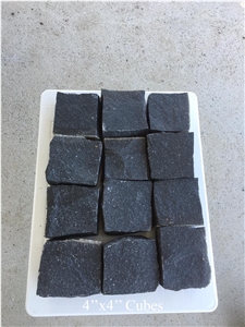 Black Basalt 10x10x5cm Cobble Stone