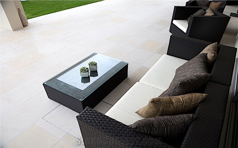 Himalayan White Sandstone Floor Tiles