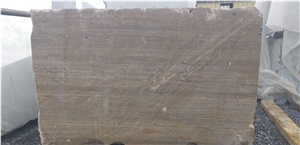 Silver Grey Travertine Block, Iran Silver Travertine