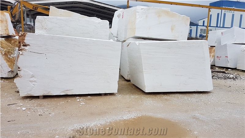 Oceanic White Marble Block, Greece White Marble