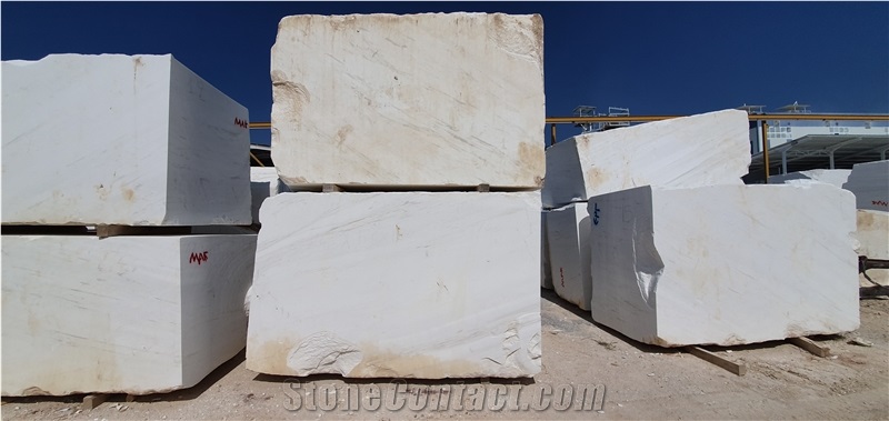 Oceanic White Marble Block, Greece White Marble
