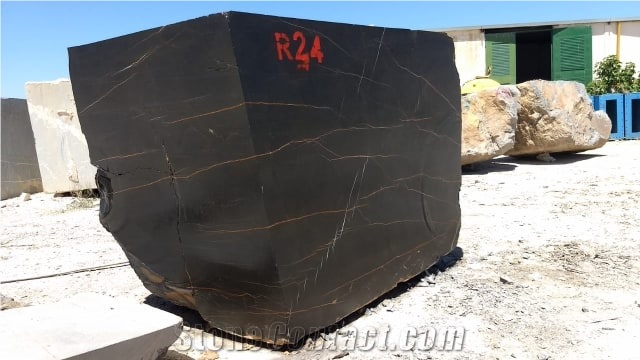 Black Aziza Marble Block