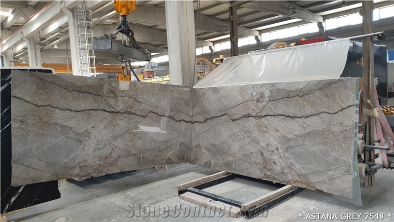 Astana Grey Marble Slabs