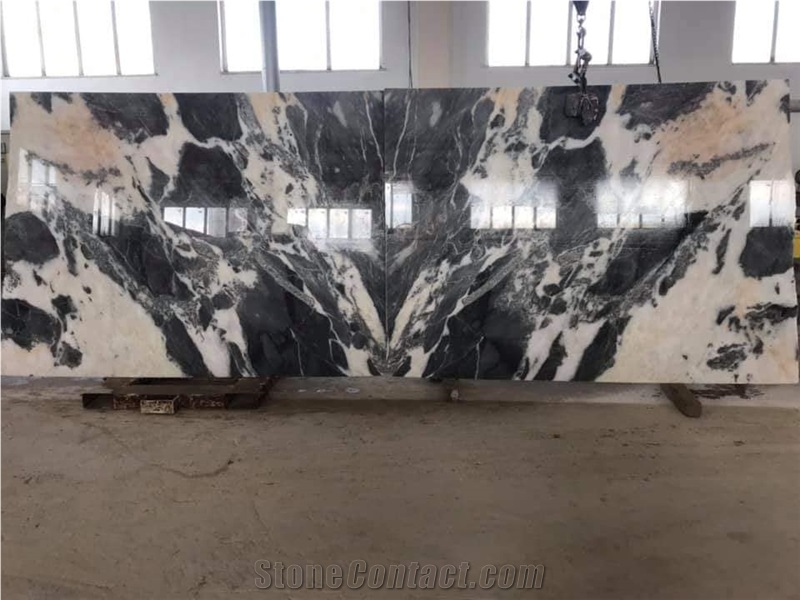 Grey Snowdrop Marble Slabs