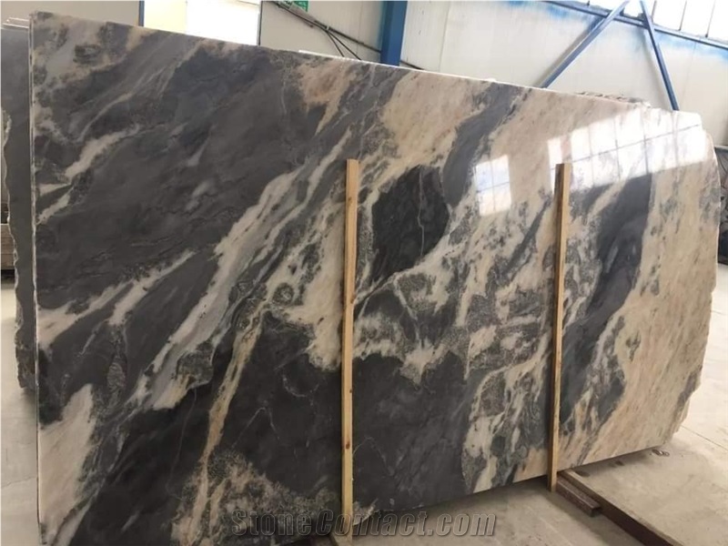 Grey Snowdrop Marble Slabs