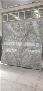 Silver Marble Lines Slabs & Tiles, Turkey Silver Marble