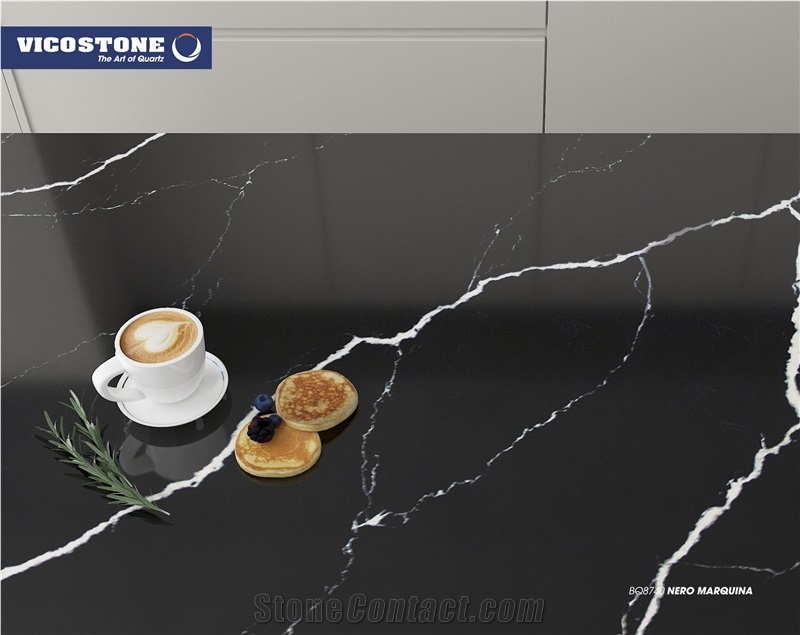 Artificial Stone Vicostone Bq8740 Nero Marquina