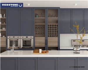 Quartz Countertop Vicostone Bc190 Sparkling White