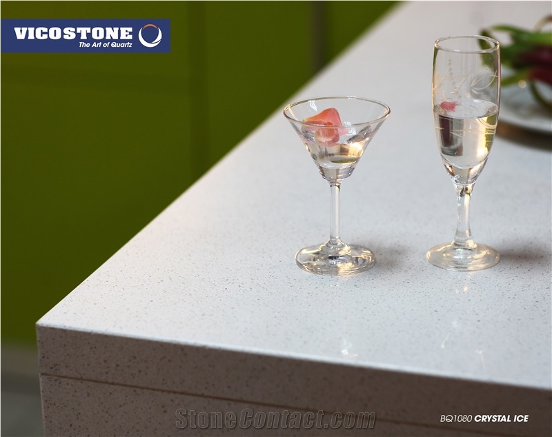 Quartz Countertop Vicostone Bq1080 Crystal Ice