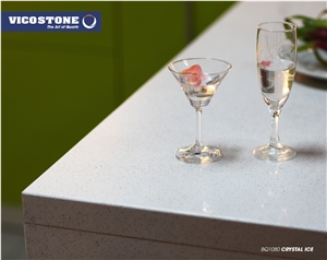 Quartz Countertop Vicostone Bq1080 Crystal Ice