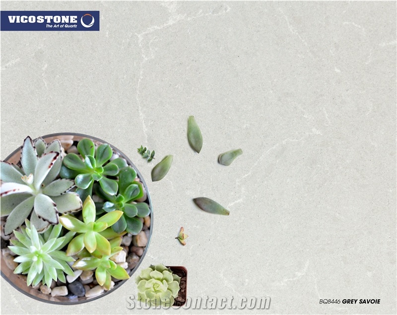 Quartz Countertop Vicostone Bq8446 Grey Savoie