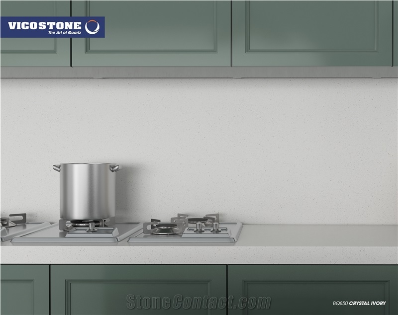 Quartz Countertop Vicostone Bq850 Crystal Ivory
