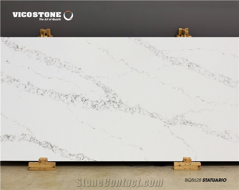 Quartz Countertop Vicostone Bq8628 Statuario