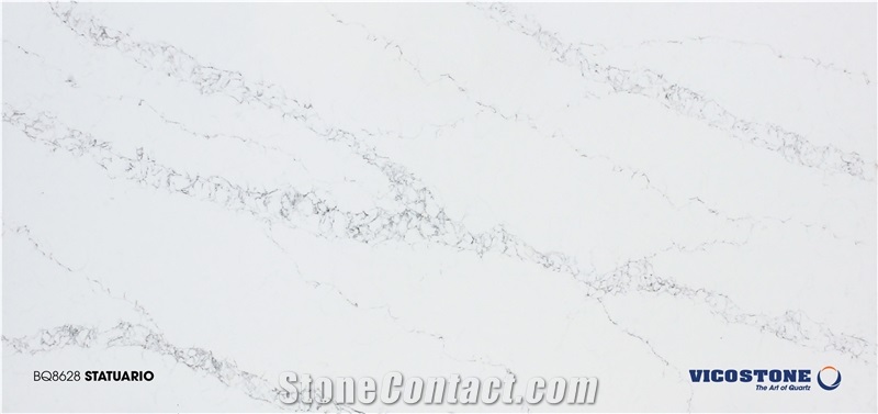 Quartz Countertop Vicostone Bq8628 Statuario