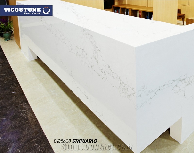 Quartz Countertop Vicostone Bq8628 Statuario