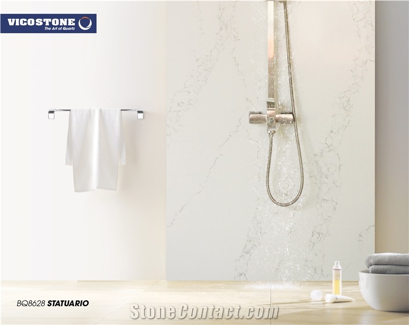 Quartz Countertop Vicostone Bq8628 Statuario